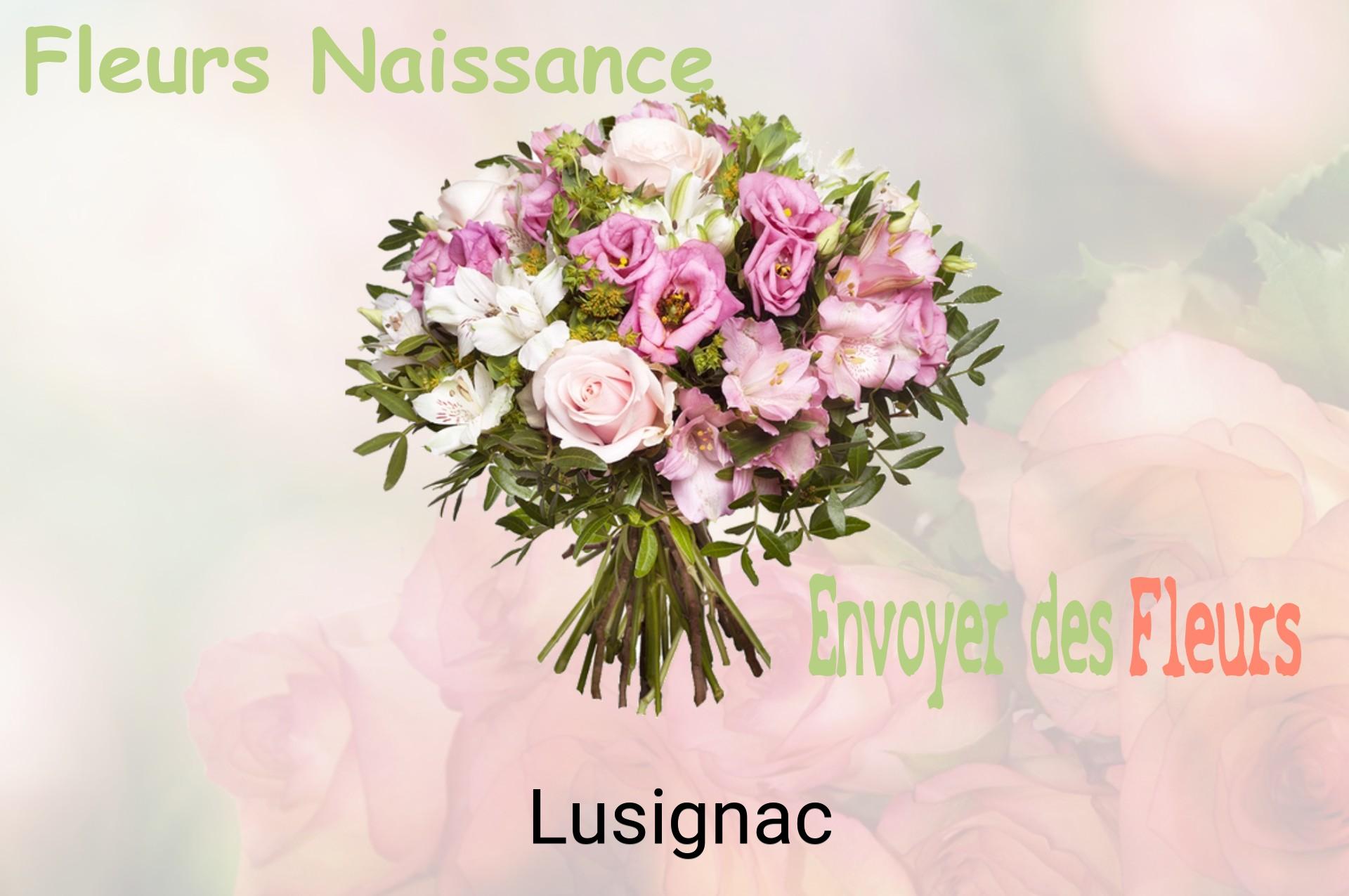 Bouquet de fleurs de naissance livré à Lusignac